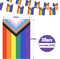 32.8ft 38 Pcs Progress Pride Pennant Flags Banner,Gay LGBTQ Rainbow Pride Banner Flag, Colorful Stripes Bunting Banner for Pride Decorations, Pride Month, Party, Restaurants, Garden Decor